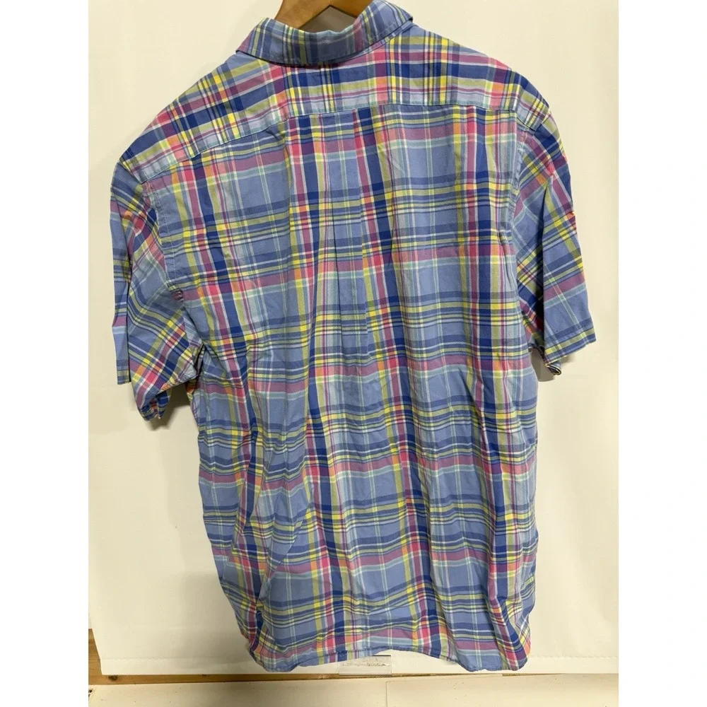 Polo Ralph Lauren Men's XL Classic Fit Plaid Short Sleeve Button-Down Shirt